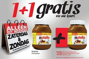 Promoties Nutella chocopasta - Nutella - Geldig van 02/02/2013 tot 03/02/2013 bij Intermarche