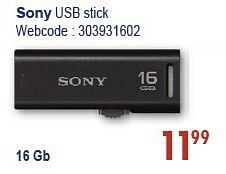 Promoties Sony usb stick - Sony - Geldig van 03/02/2013 tot 02/03/2013 bij Eldi