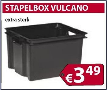 Promoties Stapelbox vulcano - Huismerk - Bouwcenter Frans Vlaeminck - Geldig van 04/02/2013 tot 28/02/2013 bij Bouwcenter Frans Vlaeminck