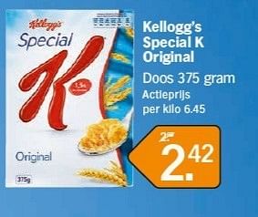 Promoties Kellogg`s special k original - Kellogg's - Geldig van 04/02/2013 tot 10/02/2013 bij Albert Heijn