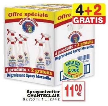 Promoties Sprayontvetter chanteclair - Chanteclair - Geldig van 05/02/2013 tot 11/02/2013 bij Cora
