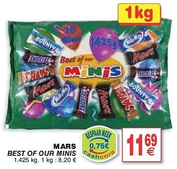 Promoties Mars best of our minis - Mars Snacks - Geldig van 05/02/2013 tot 11/02/2013 bij Cora