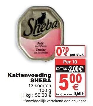Promoties Kattenvoeding sheba - Sheba - Geldig van 05/02/2013 tot 11/02/2013 bij Cora