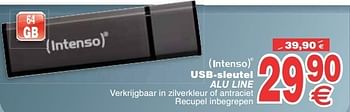 Promoties Intenso usb-sleutel alu line - Intenso - Geldig van 05/02/2013 tot 18/02/2013 bij Cora