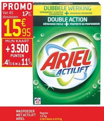 Promoties Waspoeder met actilift ariel - Ariel - Geldig van 06/02/2013 tot 12/02/2013 bij Smatch
