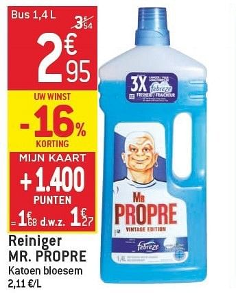 Promoties Reiniger mr. propre - Mr. Propre - Geldig van 06/02/2013 tot 12/02/2013 bij Smatch