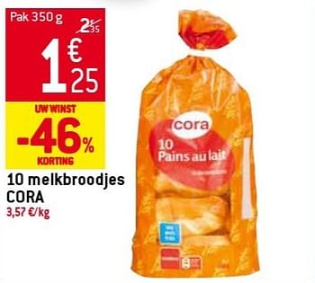 Promoties 10 melkbroodjes cora - Cora - Geldig van 06/02/2013 tot 12/02/2013 bij Match Food & More
