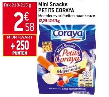 Promoties Mini snacks petits coraya - Coraya - Geldig van 06/02/2013 tot 12/02/2013 bij Match Food & More