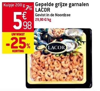 Promoties Gepelde grijze garnalen lacor - Lacor - Geldig van 06/02/2013 tot 12/02/2013 bij Match Food & More