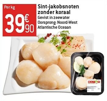 Promoties Sint-jakobsnoten zonder koraal - Huismerk - Match - Geldig van 06/02/2013 tot 12/02/2013 bij Match Food & More