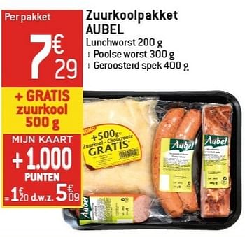 Promoties Zuurkoolpakket aubel - Aubel - Geldig van 06/02/2013 tot 12/02/2013 bij Match Food & More