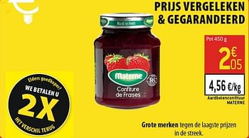 Promoties Aardbeienconfituur materne - Materne - Geldig van 06/02/2013 tot 12/02/2013 bij Match Food & More