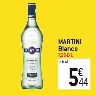 Promoties Martini bianco - Martini - Geldig van 06/02/2013 tot 12/02/2013 bij Match Food & More