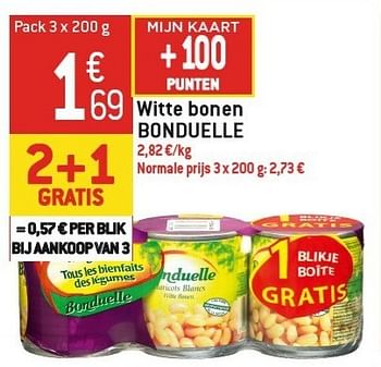 Promoties Witte bonen bonduelle - Bonduelle - Geldig van 06/02/2013 tot 12/02/2013 bij Match Food & More