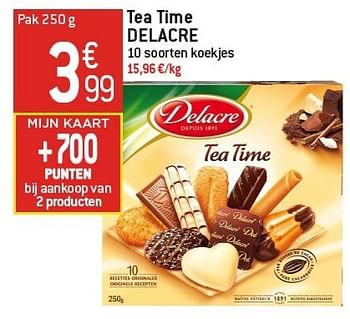 Promoties Tea time delacre 10 soorten koekjes - Delacre - Geldig van 06/02/2013 tot 12/02/2013 bij Match Food & More