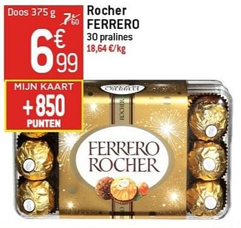 Promoties Rocher ferrero - Ferrero - Geldig van 06/02/2013 tot 12/02/2013 bij Match Food & More