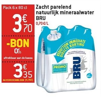 Promoties Zacht parelend natuurlijk mineraalwater bru - Bru - Geldig van 06/02/2013 tot 12/02/2013 bij Match Food & More