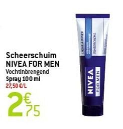 Promoties Scheerschuim nivea for men - Nivea - Geldig van 06/02/2013 tot 12/02/2013 bij Match Food & More