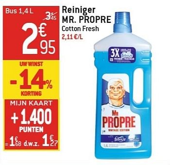 Promoties Reiniger mr. propre - Mr. Propre - Geldig van 06/02/2013 tot 12/02/2013 bij Match Food & More