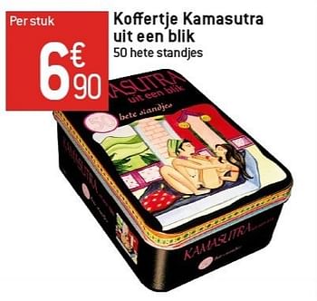 Promoties Koffertje kamasutra uit een blik - Huismerk - Match - Geldig van 06/02/2013 tot 12/02/2013 bij Match Food & More