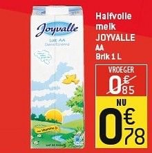 Promoties Halfvolle melk joyvalle - Joyvalle - Geldig van 06/02/2013 tot 12/02/2013 bij Match Food & More