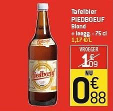 Promoties Tafelbier piedboeuf blond - Piedboeuf - Geldig van 06/02/2013 tot 12/02/2013 bij Match Food & More