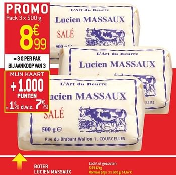Promoties Boter lucien massaux - Lucien Massaux - Geldig van 06/02/2013 tot 12/02/2013 bij Match