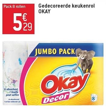 Promoties Gedecoreerde keukenrol okay - Huismerk - Okay  - Geldig van 06/02/2013 tot 12/02/2013 bij Match