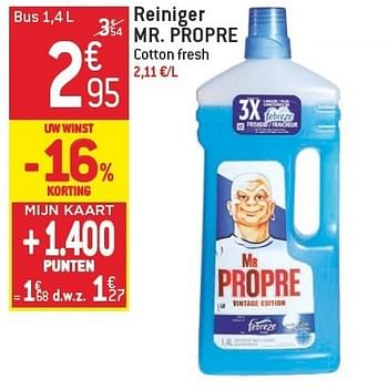 Promoties Reiniger mr. propre - Mr. Propre - Geldig van 06/02/2013 tot 12/02/2013 bij Match