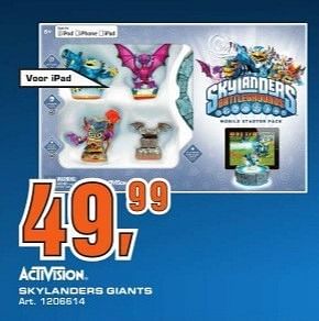 Promoties Activision skylanders giants - Activision - Geldig van 06/02/2013 tot 12/02/2013 bij Saturn
