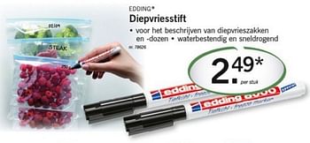 Lidl Promotie Edding Diepvriesstift Edding Kantoor En Schoolgerief Geldig Tot 10 02 13 Promobutler