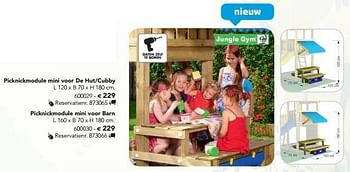 Promoties Picknickmodule mini voor de hut-cubby - Jungle Gym - Geldig van 07/02/2013 tot 17/08/2013 bij Dreamland