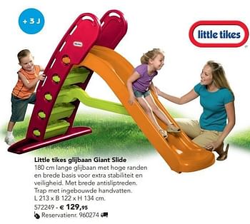 Promoties Little tikes glijbaan giant slide - Little Tikes - Geldig van 07/02/2013 tot 17/08/2013 bij Dreamland