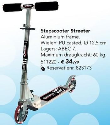 Promoties Stepscooter streeter - Optimum - Geldig van 07/02/2013 tot 17/08/2013 bij Dreamland