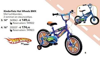 Promoties Kinderfiets hot wheels bmx - Hot Wheels - Geldig van 07/02/2013 tot 17/08/2013 bij Dreamland