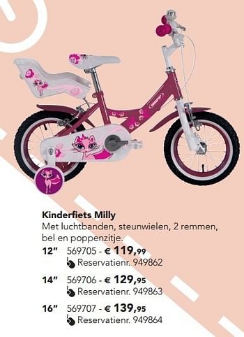 Promoties Kinderfiets milly - Milly - Geldig van 07/02/2013 tot 17/08/2013 bij Dreamland