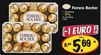 Promo Ferrero rocher chez Lidl