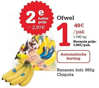 Promoties Bananen kids chiquita - Chiquita - Geldig van 07/02/2013 tot 13/02/2013 bij Red Market