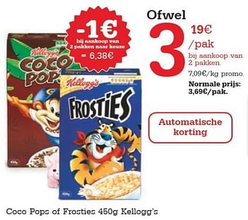 Promoties Coco pops of frosties kellogg`s - Kellogg's - Geldig van 07/02/2013 tot 13/02/2013 bij Red Market