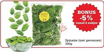 Promoties Spinazie niet gewassen - Huismerk - Red Market - Geldig van 07/02/2013 tot 13/02/2013 bij Red Market