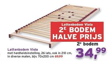 Promoties Lattenbodem viola - Huismerk - Leen Bakker - Geldig van 08/02/2013 tot 26/02/2013 bij Leen Bakker