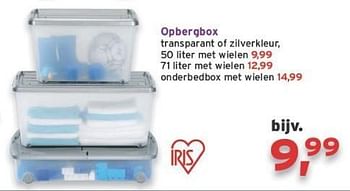 Promoties Opbergbox - Iris - Geldig van 08/02/2013 tot 26/02/2013 bij Leen Bakker