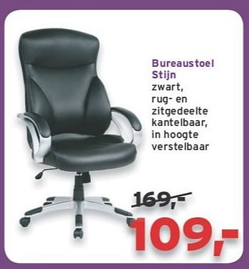 Promoties Bureaustoel stijn - Huismerk - Leen Bakker - Geldig van 08/02/2013 tot 26/02/2013 bij Leen Bakker