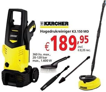 Promoties Karcher hogedrukreiniger k3.150 md - Kärcher - Geldig van 08/02/2013 tot 01/03/2013 bij Euro Shop
