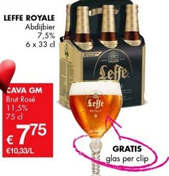 Promoties Leffe royale abdijbier - Leffe - Geldig van 08/02/2013 tot 21/02/2013 bij Cobeli