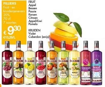 Promoties Filliers fruit - en kruidenjenevers - Filliers - Geldig van 08/02/2013 tot 21/02/2013 bij Cobeli