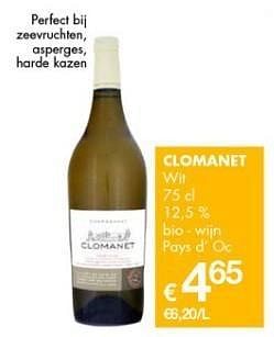 Promoties Clomanet wit - Witte wijnen - Geldig van 08/02/2013 tot 21/02/2013 bij Cobeli