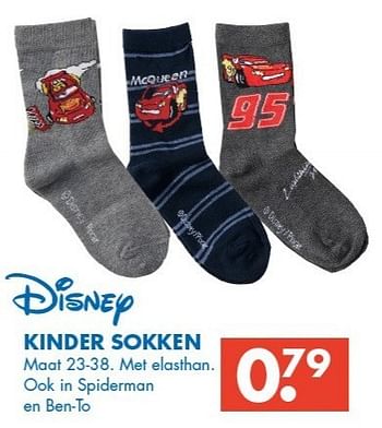 Promoties Kinder sokken - Disney - Geldig van 09/02/2013 tot 23/02/2013 bij Zeeman