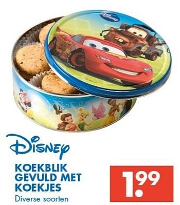 Promoties Koekblik gevuld met koekjes - Disney - Geldig van 09/02/2013 tot 23/02/2013 bij Zeeman