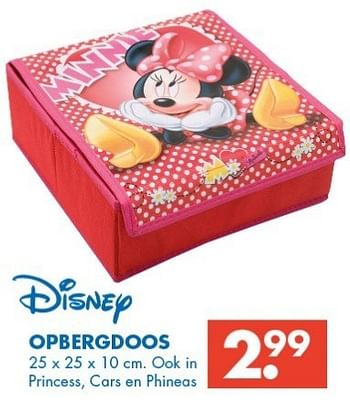 Promoties Opbergdoos - Disney - Geldig van 09/02/2013 tot 23/02/2013 bij Zeeman